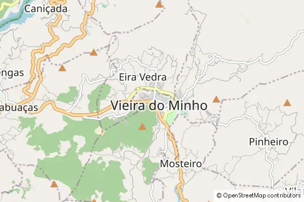 Karte Vieira do Minho