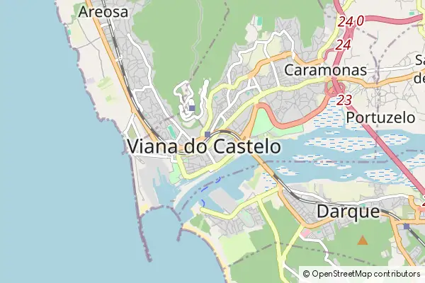 Karte Viana do Castelo