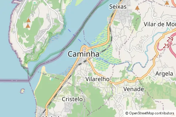 Karte Caminha