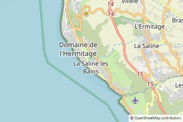 Karte La Saline les Bains