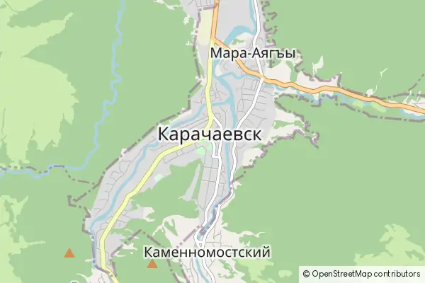 Karte Karachaevsk