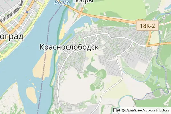 Karte Krasnoslobodsk