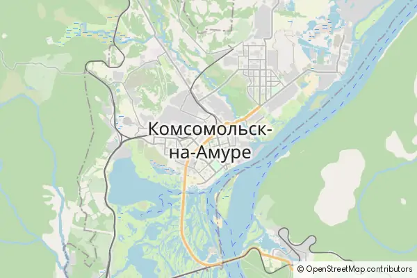 Karte Komsomolsk am Amur