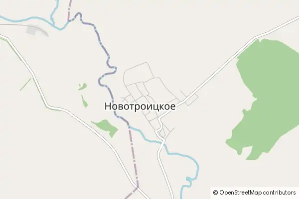 Karte Novotroitskoye