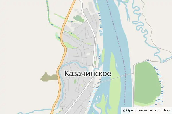 Karte Kazachinskoye