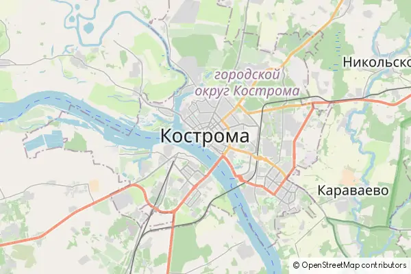 Karte Kostroma