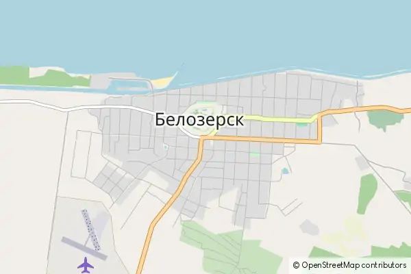 Karte Belosersk