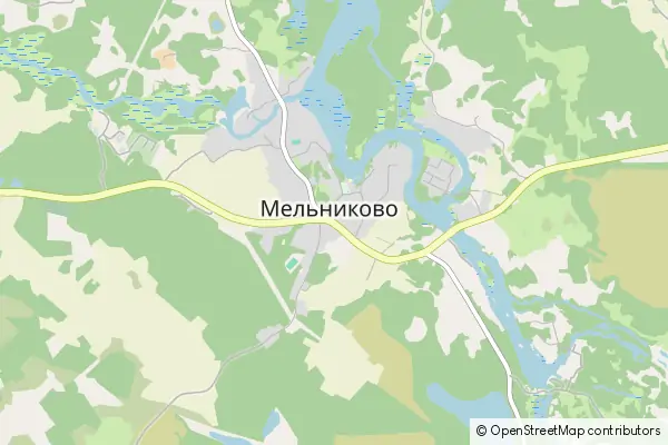 Karte Melnikovo