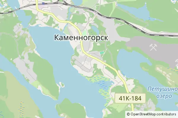 Karte Kamennogorsk