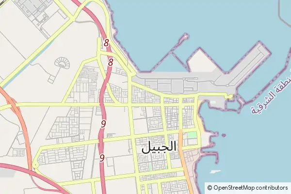 Karte Al Jubail