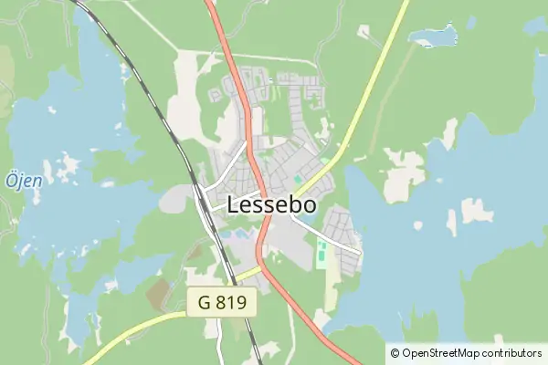 Karte Lessebo