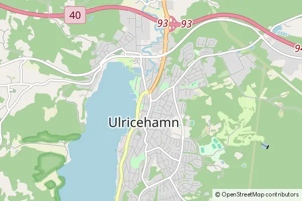 Karte Ulricehamn Municipality