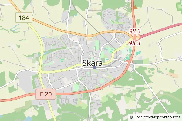 Karte Skara