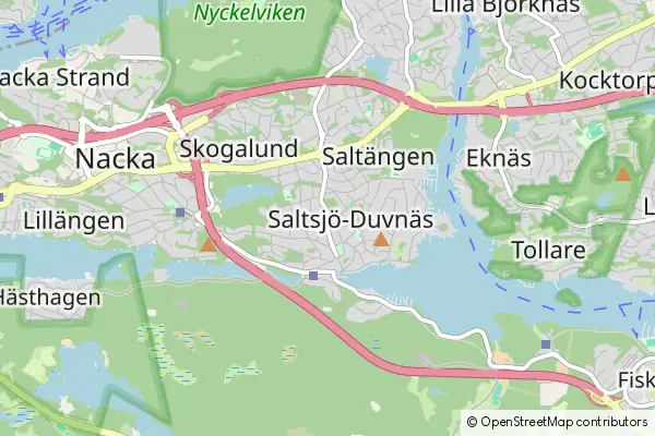 Karte Saltsjö-Duvnäs