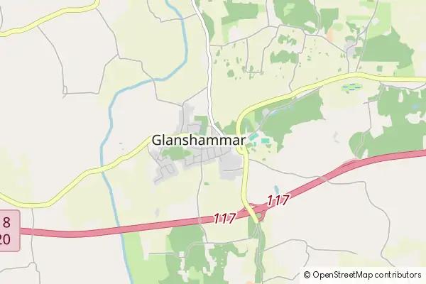 Karte Glanshammar