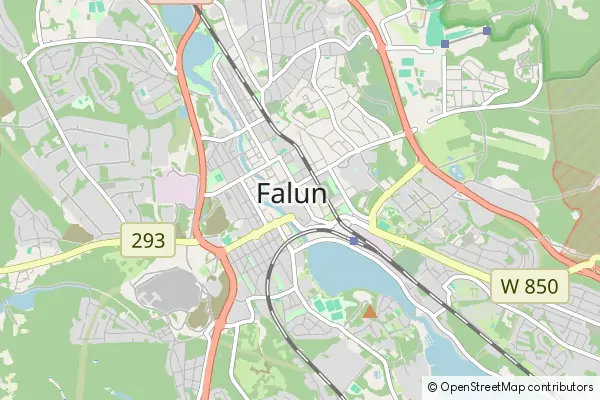 Karte Falun Municipality