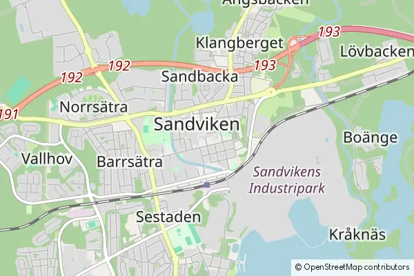 Karte Sandviken