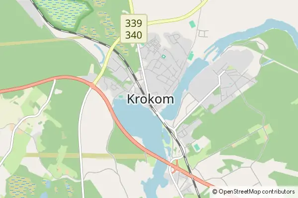 Karte Krokom