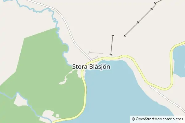 Karte Stora Blåsjön