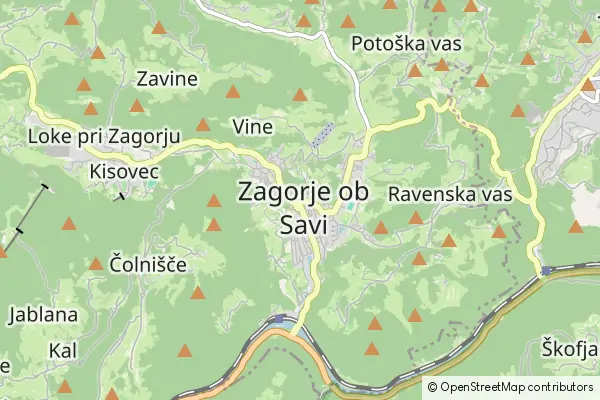 Karte Zagorje ob Savi