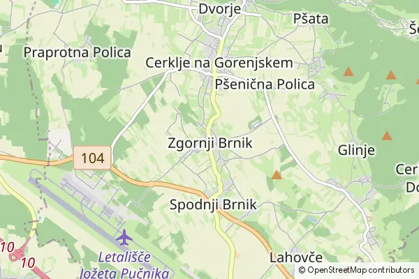 Karte Zgornji Brnik