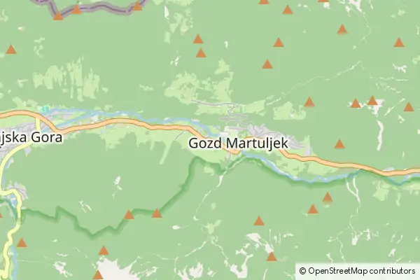 Karte Gozd Martuljek