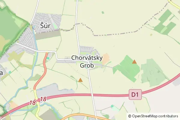 Karte Chorvátský Grob