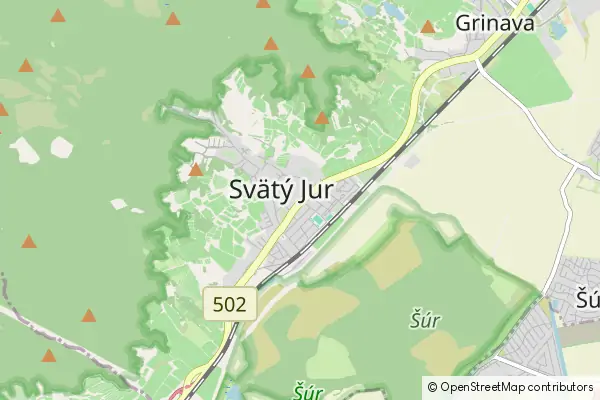 Karte Svätý Jur