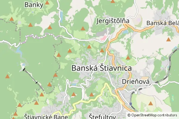 Karte Banská Štiavnica