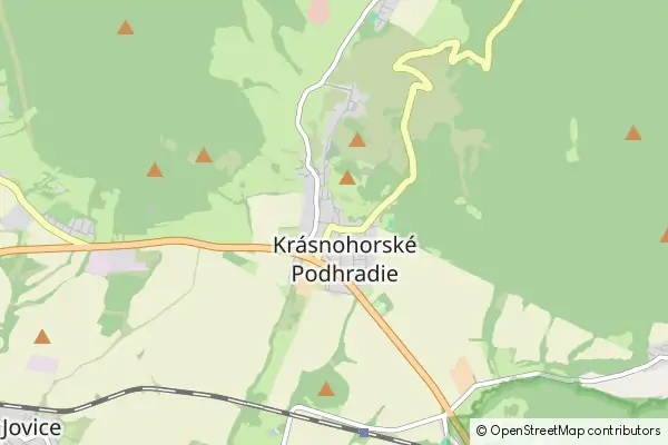 Karte Krásnohorské Podhradie