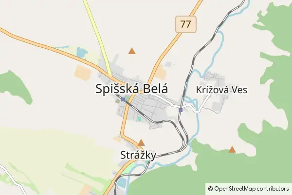 Karte Spišská Belá