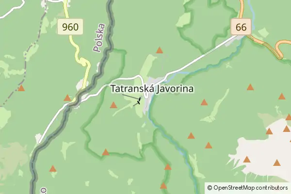 Karte Tatranska Javorina