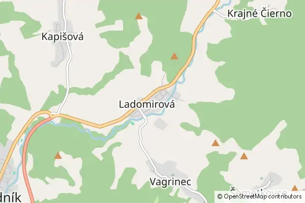 Karte Ladomirová