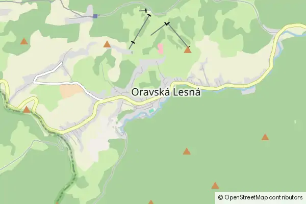 Karte Oravská Lesná