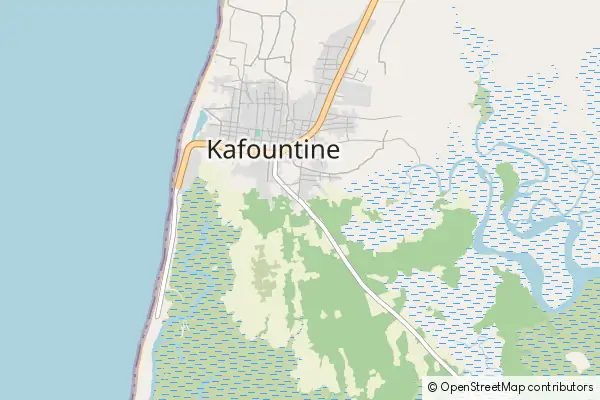 Karte Kafountine