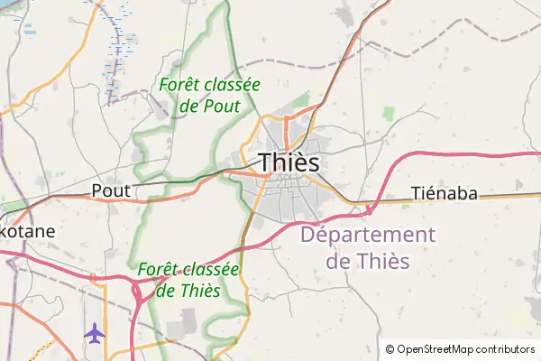 Karte Thiès