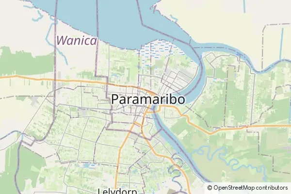 Karte Paramaribo