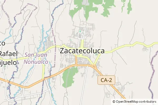 Karte Zacatecoluca