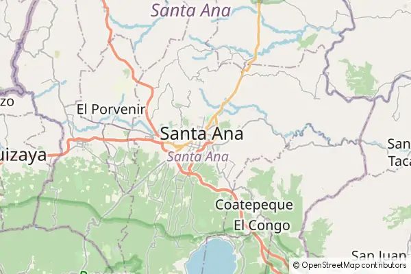 Karte Santa Ana