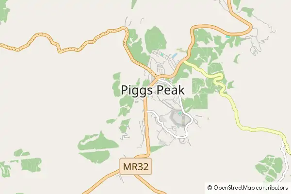 Karte Piggs Peak