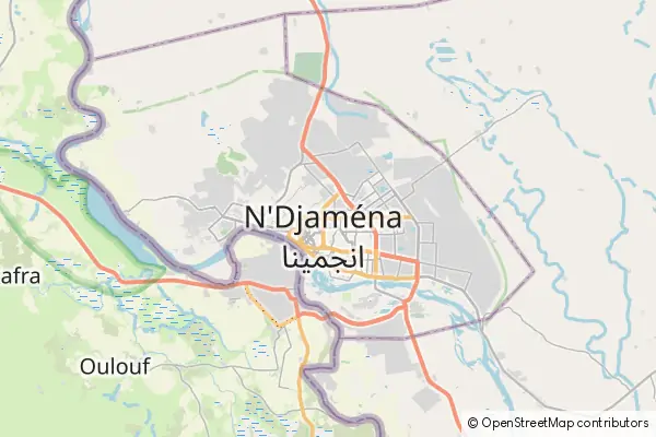 Karte N’Djamena