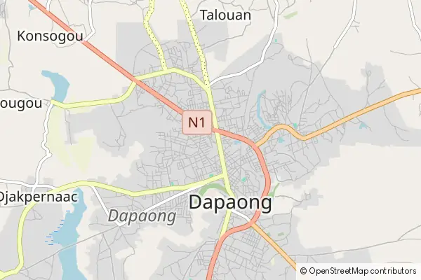 Karte Dapaong