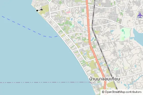 Karte Jomtien Beach