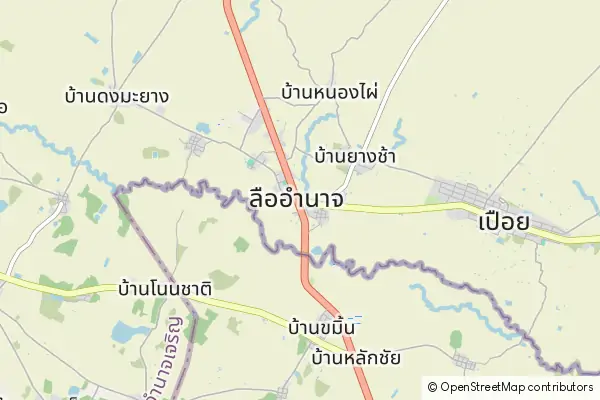 Karte Amnat Charoen City