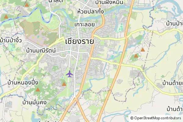 Karte: Chiang Rai • © OpenStreetMap contributors Karte Chiang Rai