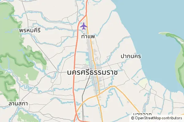 Karte Nakhon Si Tammarat