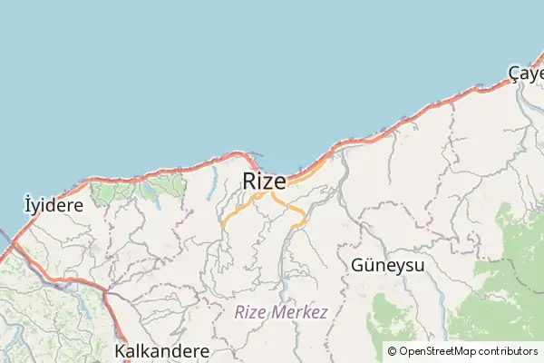 Karte Rize
