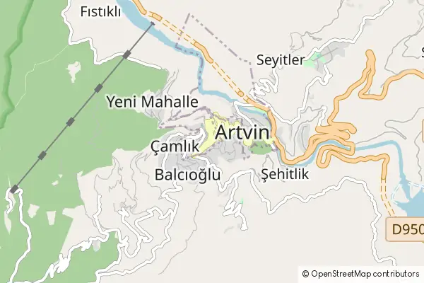 Karte Artvin