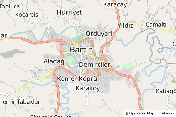 Karte Bartin