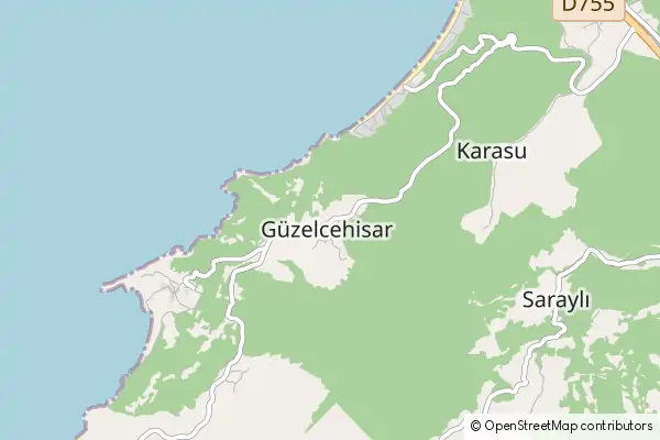 Karte Güzelcehisar